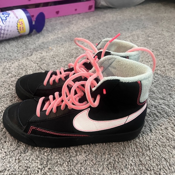 Nike Other - Nike Black and Pink High-Top Sneakers